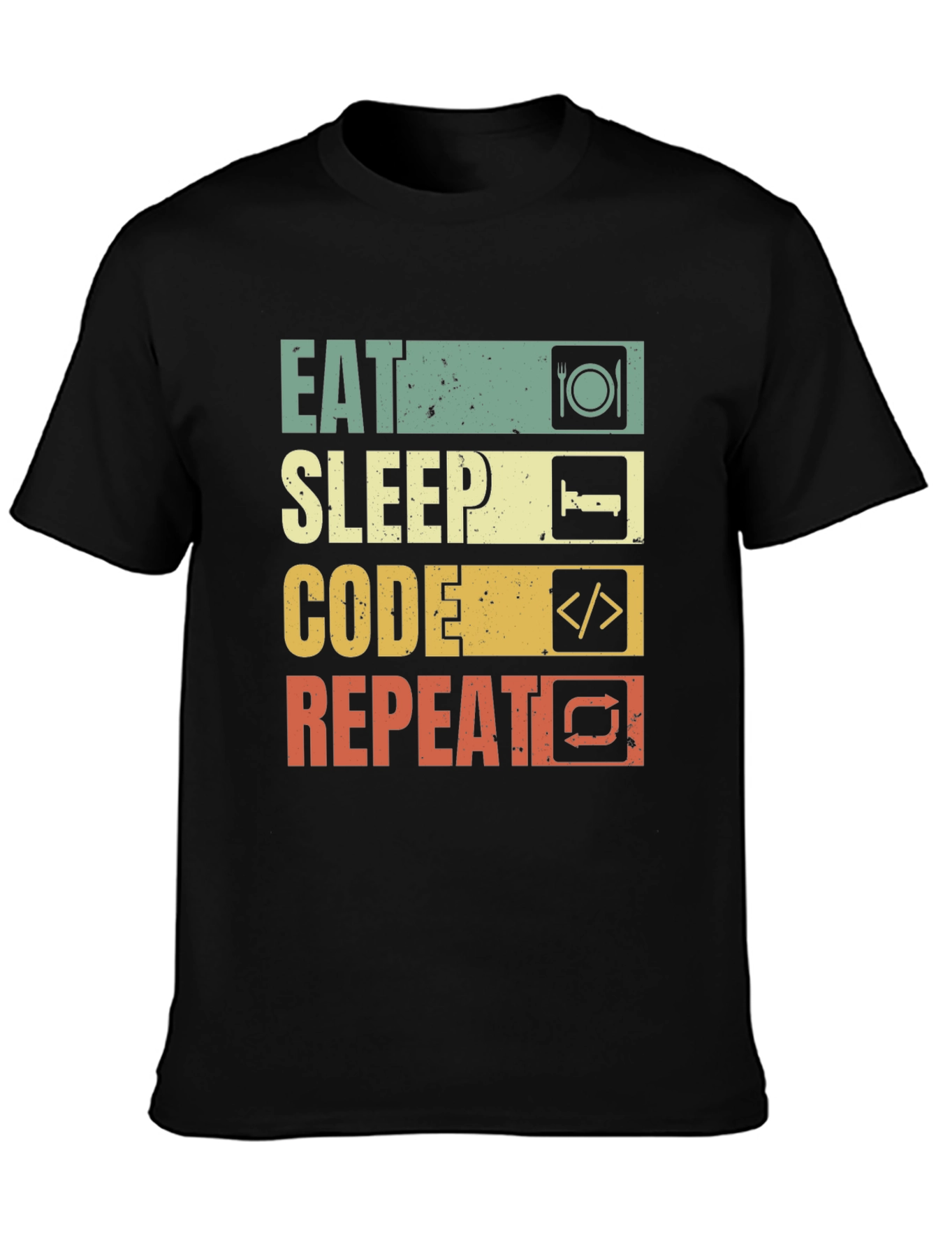 Eat Sleep Code Repeat T-Shirt - Programmer Gift