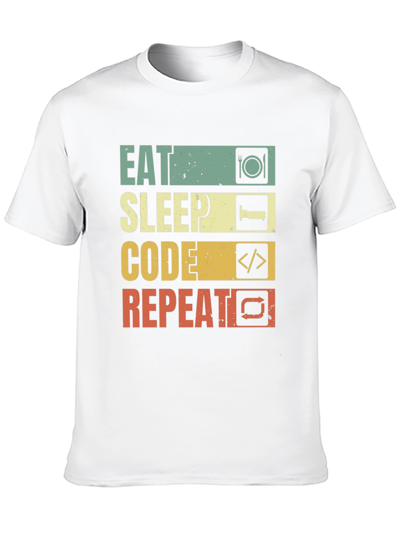 Eat Sleep Code Repeat T-Shirt - Programmer Gift