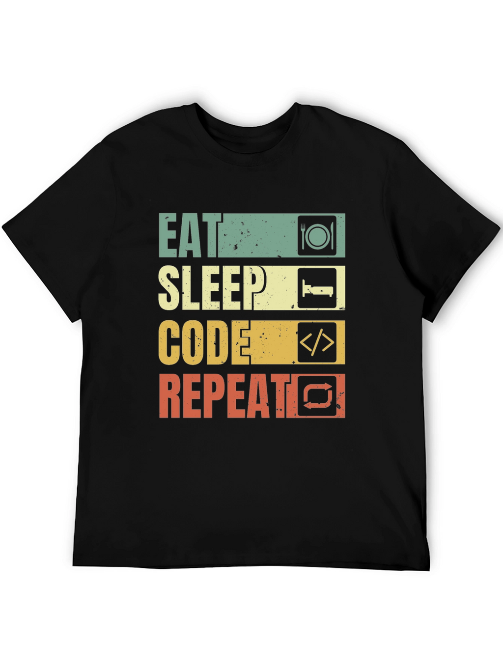 Eat Sleep Code Repeat T-Shirt - Programmer Gift