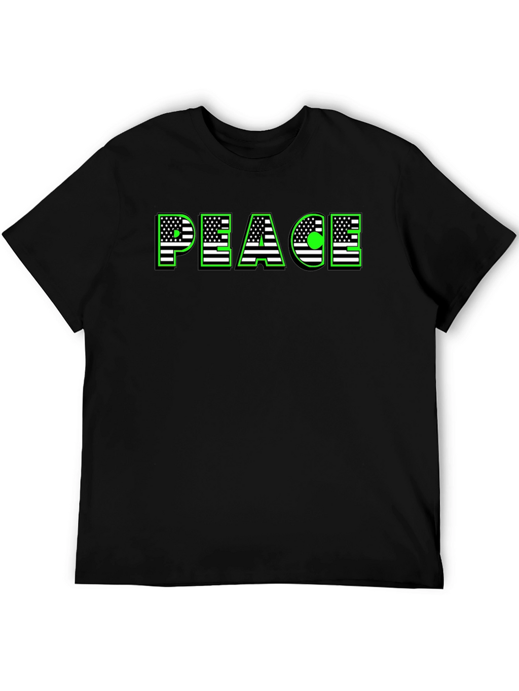 Peace USA Flag Graphic T-Shirt