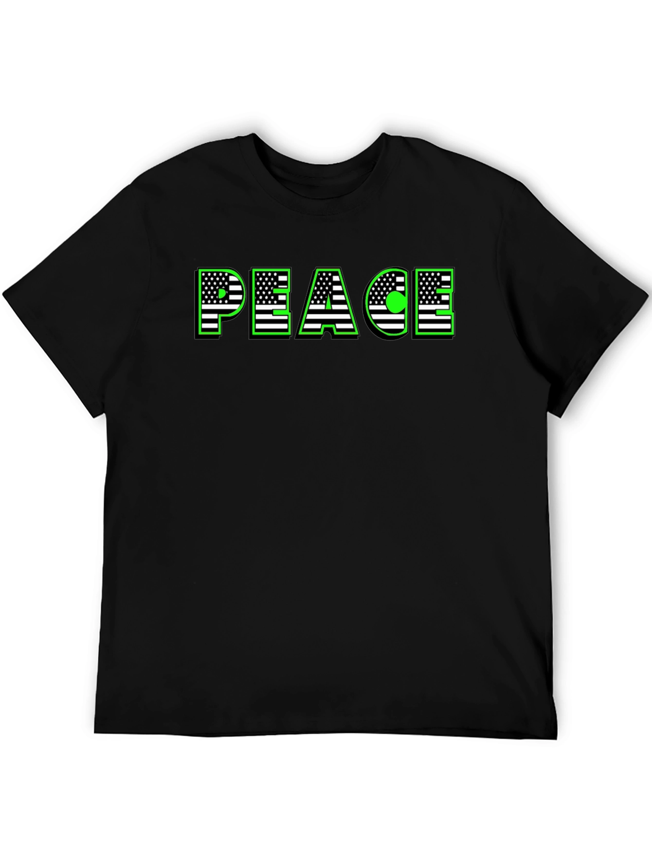 Peace USA Flag Graphic T-Shirt