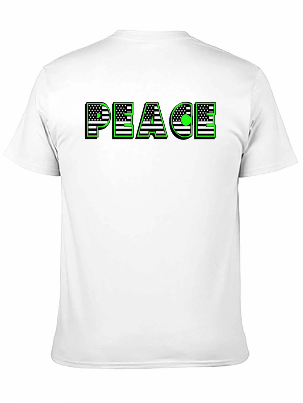 Peace USA Flag Graphic T-Shirt
