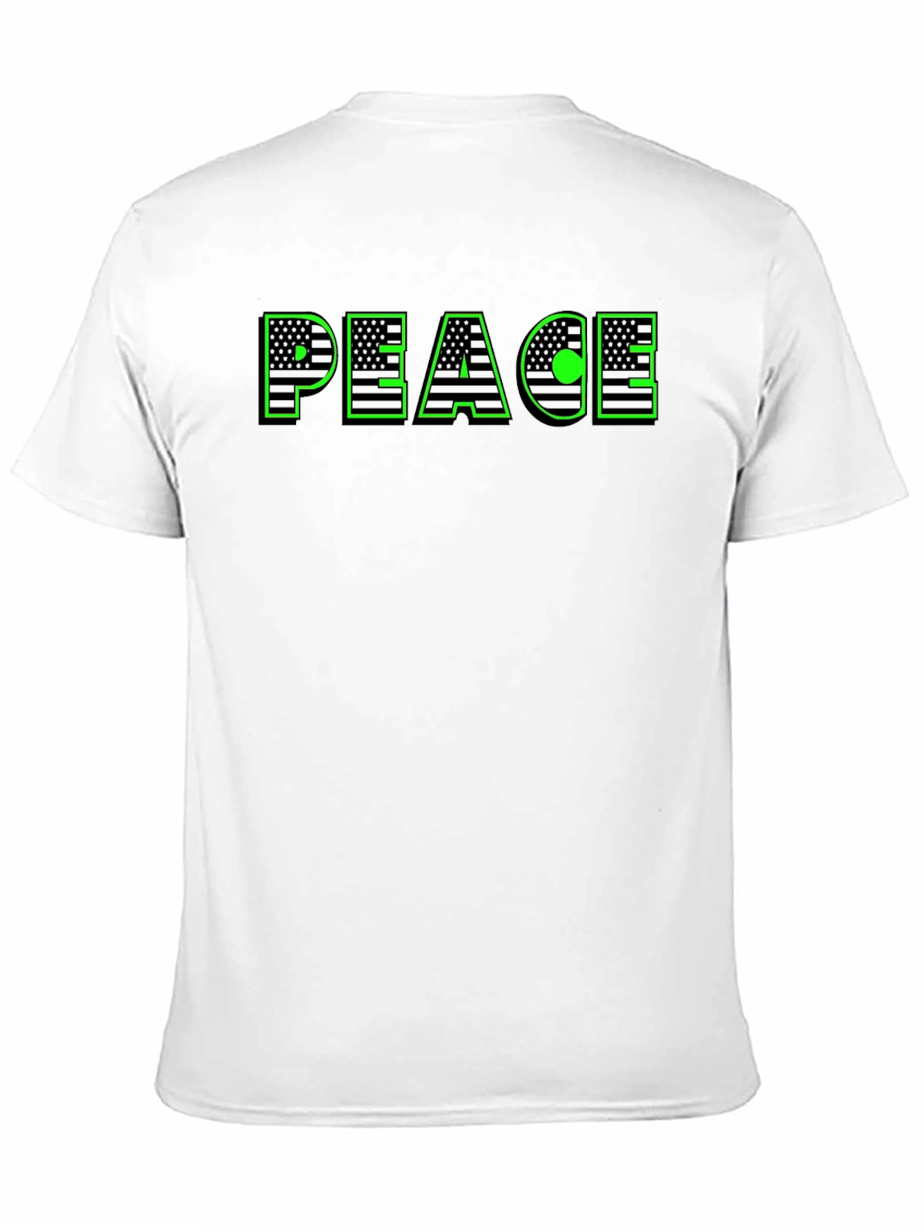 Peace USA Flag Graphic T-Shirt