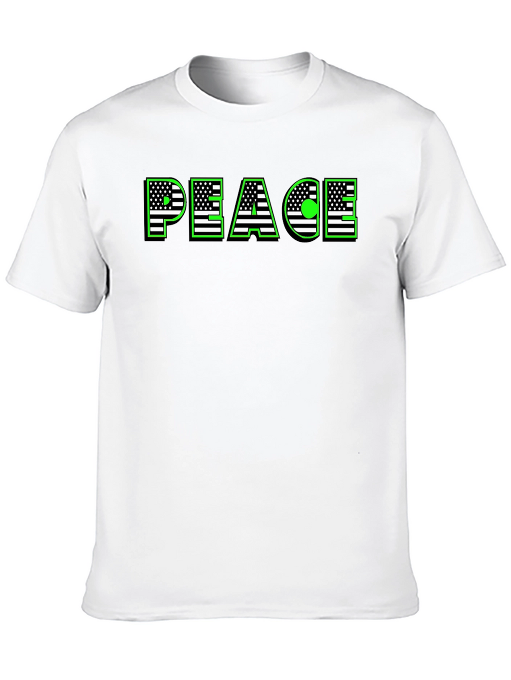 Peace USA Flag Graphic T-Shirt