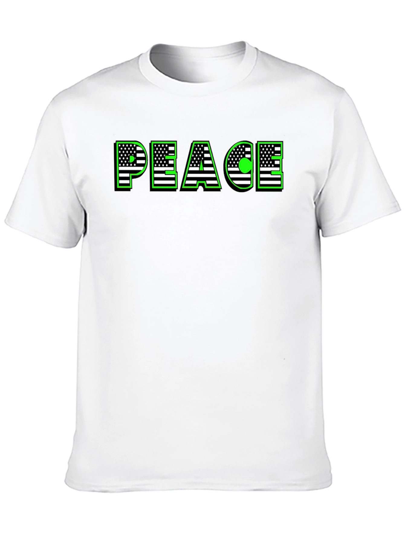 Peace USA Flag Graphic T-Shirt