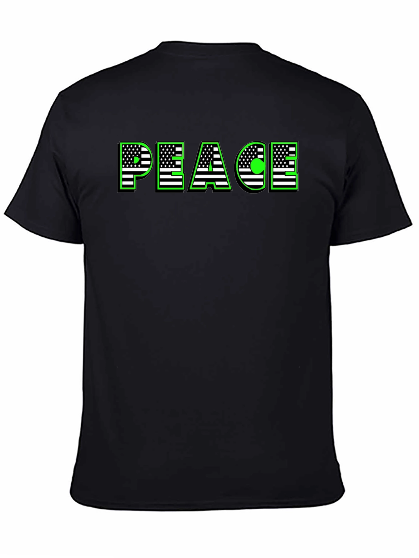 Peace USA Flag Graphic T-Shirt