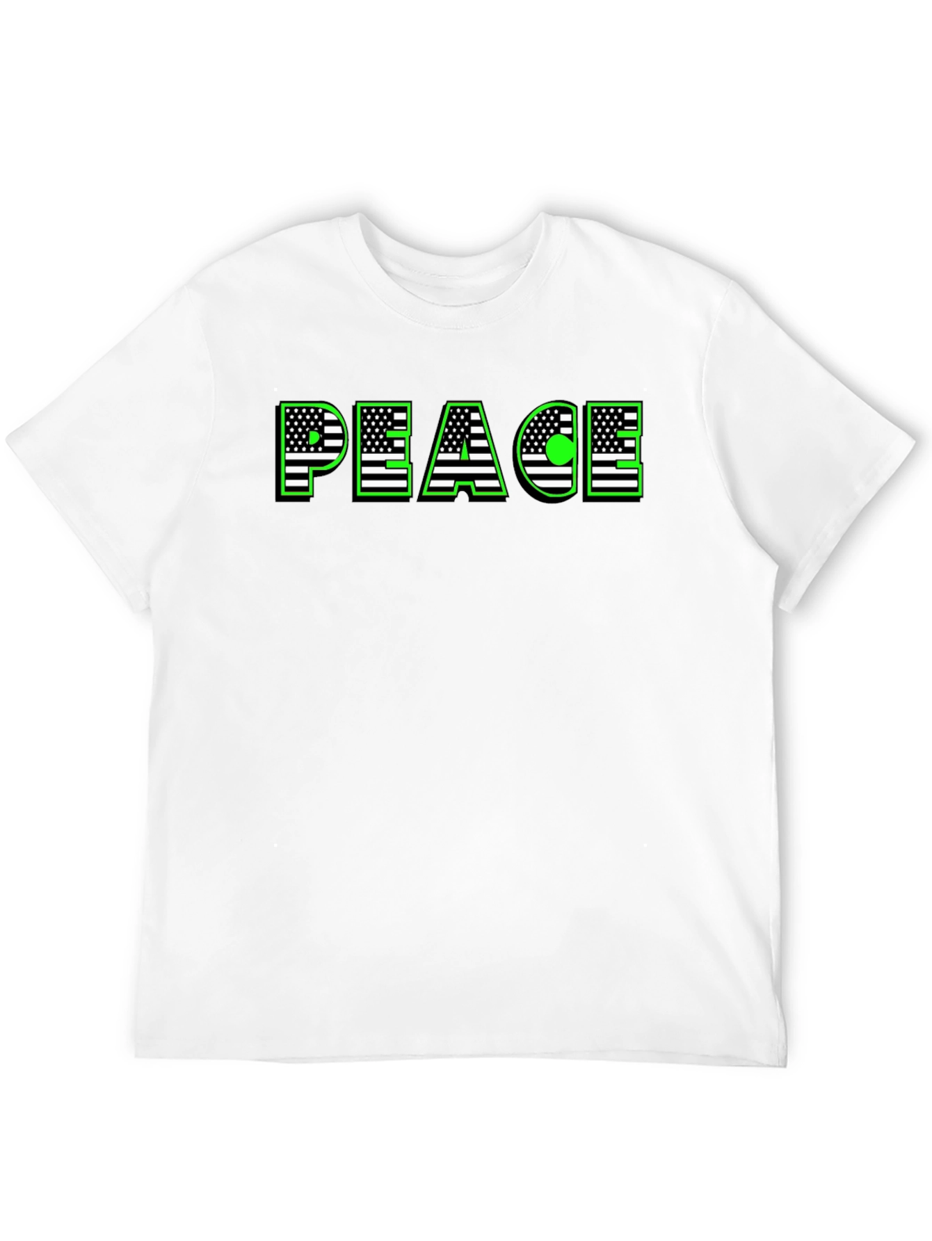 Peace USA Flag Graphic T-Shirt
