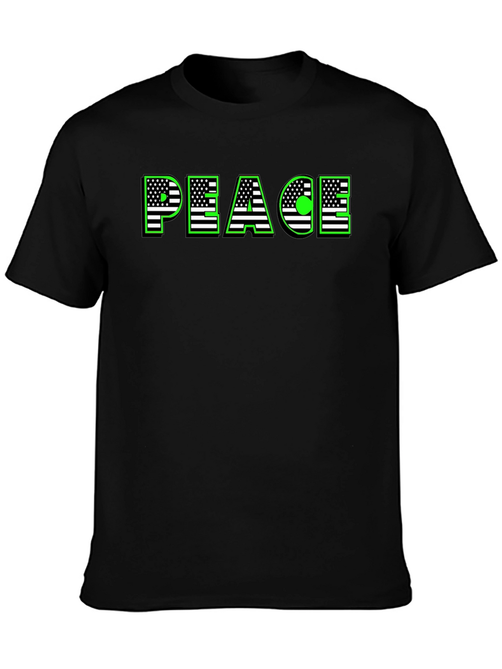 Peace USA Flag Graphic T-Shirt