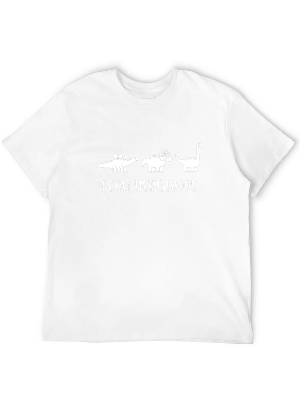 Team Herbivore Black T-Shirt - Dinosaur Lover Tee