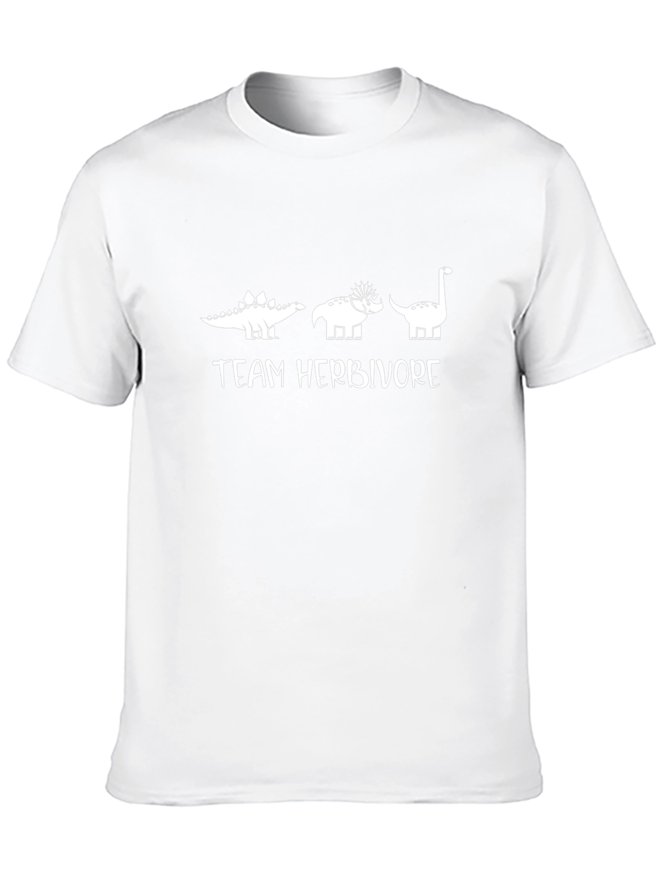 Team Herbivore Black T-Shirt - Dinosaur Lover Tee