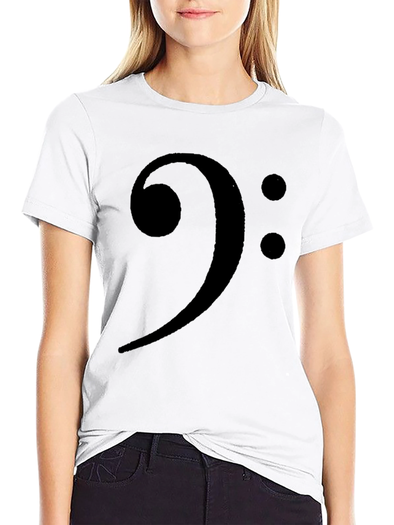 Bass Clef Graphic T-Shirt - Music Lover Tee
