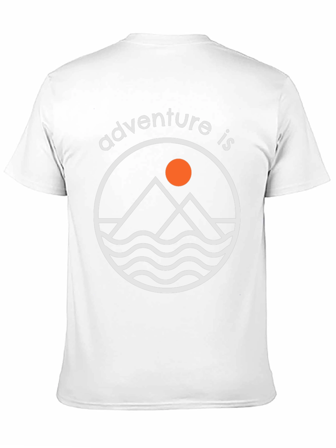 Adventure Is T-Shirt: Mountains & Waves Graphic Tee
