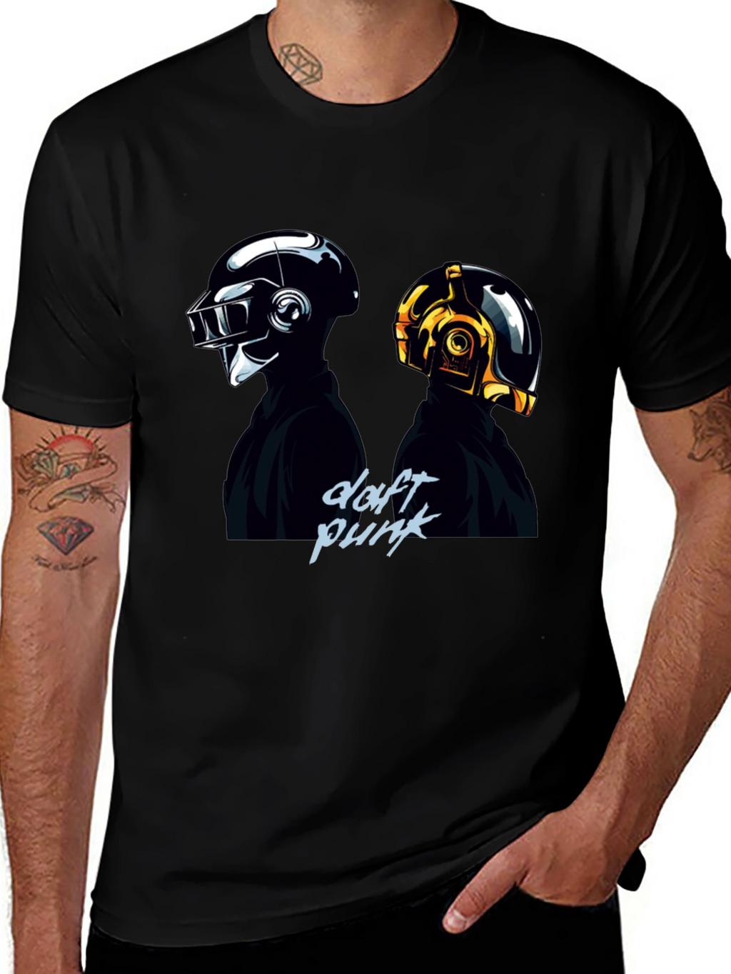 Daft Punk Graphic Black T-Shirt