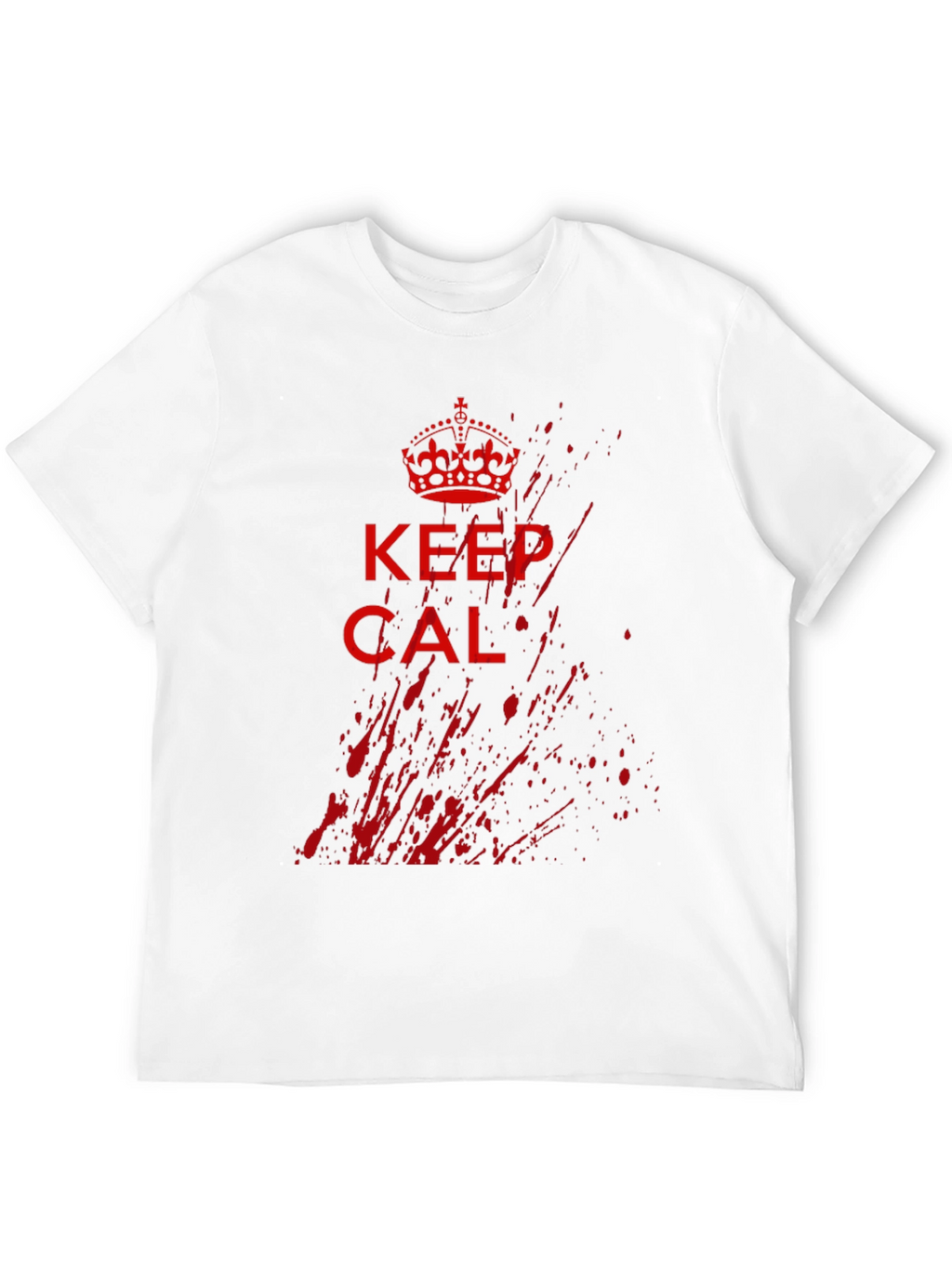 Keep Calm Grunge Graphic Tee - Black