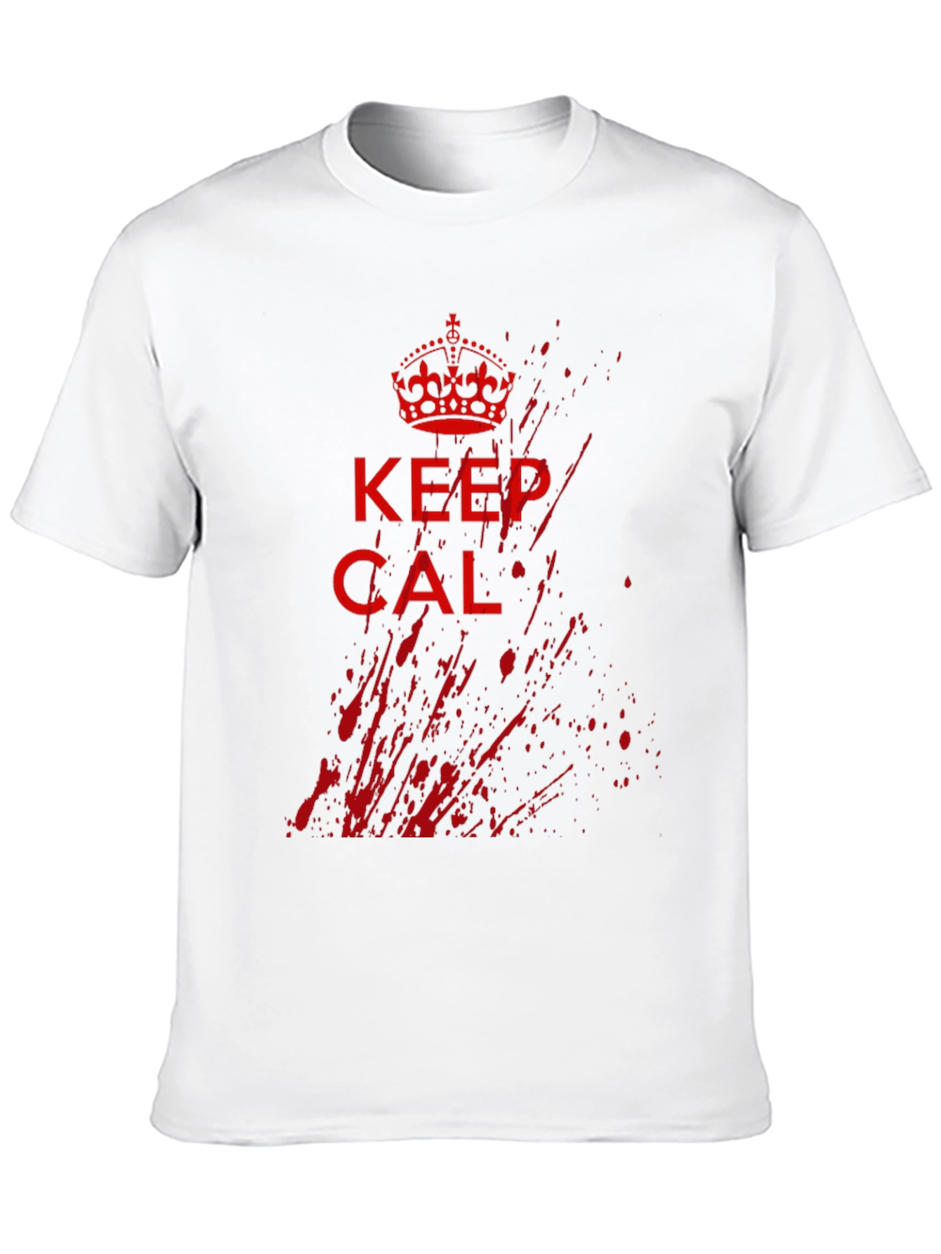 Keep Calm Grunge Graphic Tee - Black