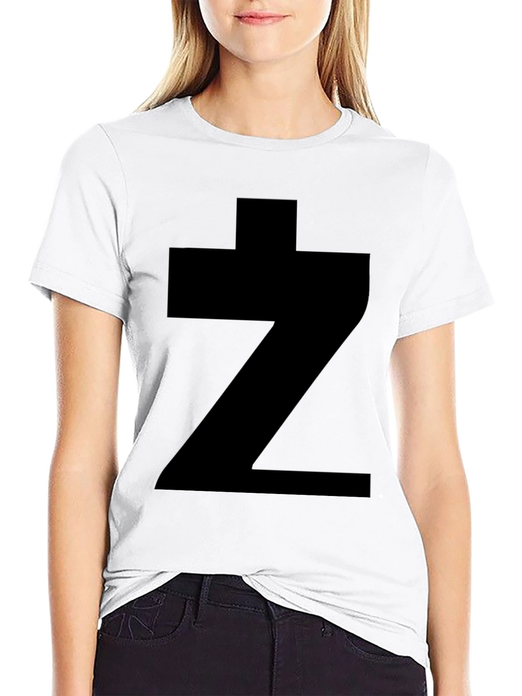Bold Symbol Graphic Tee - Black Cotton Casual Shirt