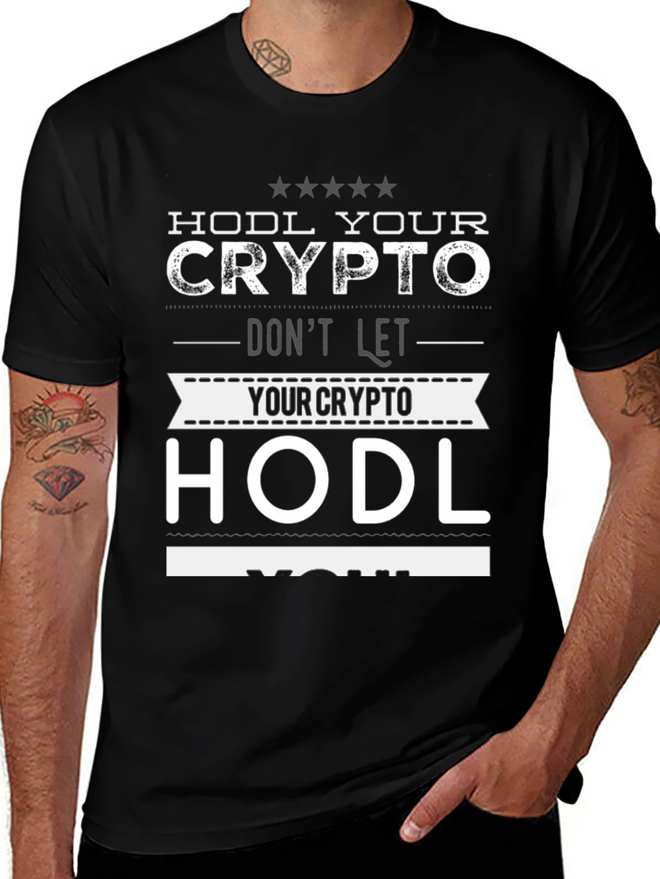 HODL Crypto Graphic Tee - Dont Let Crypto HODL You