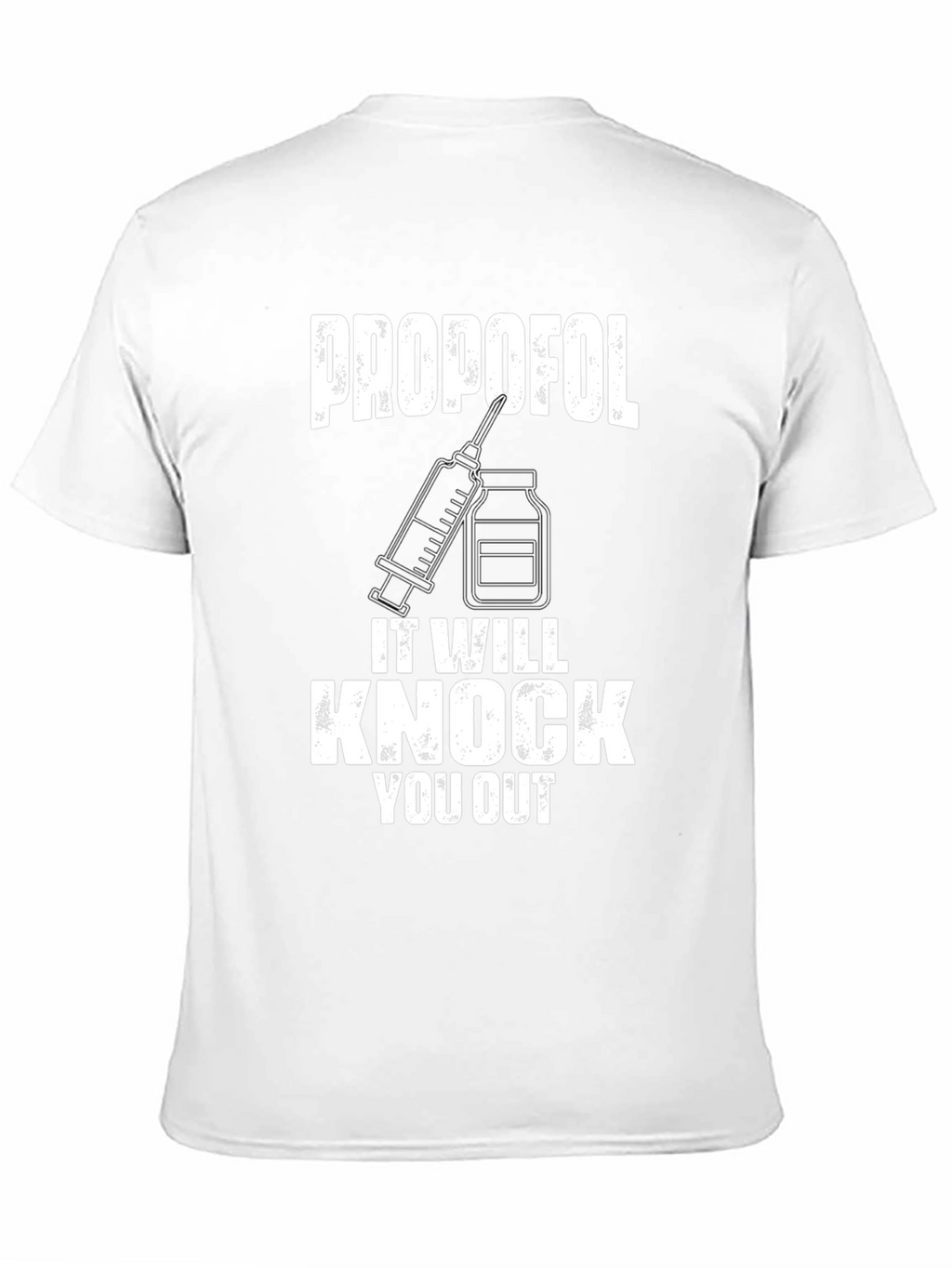 Propofol Knock Out Black T-Shirt