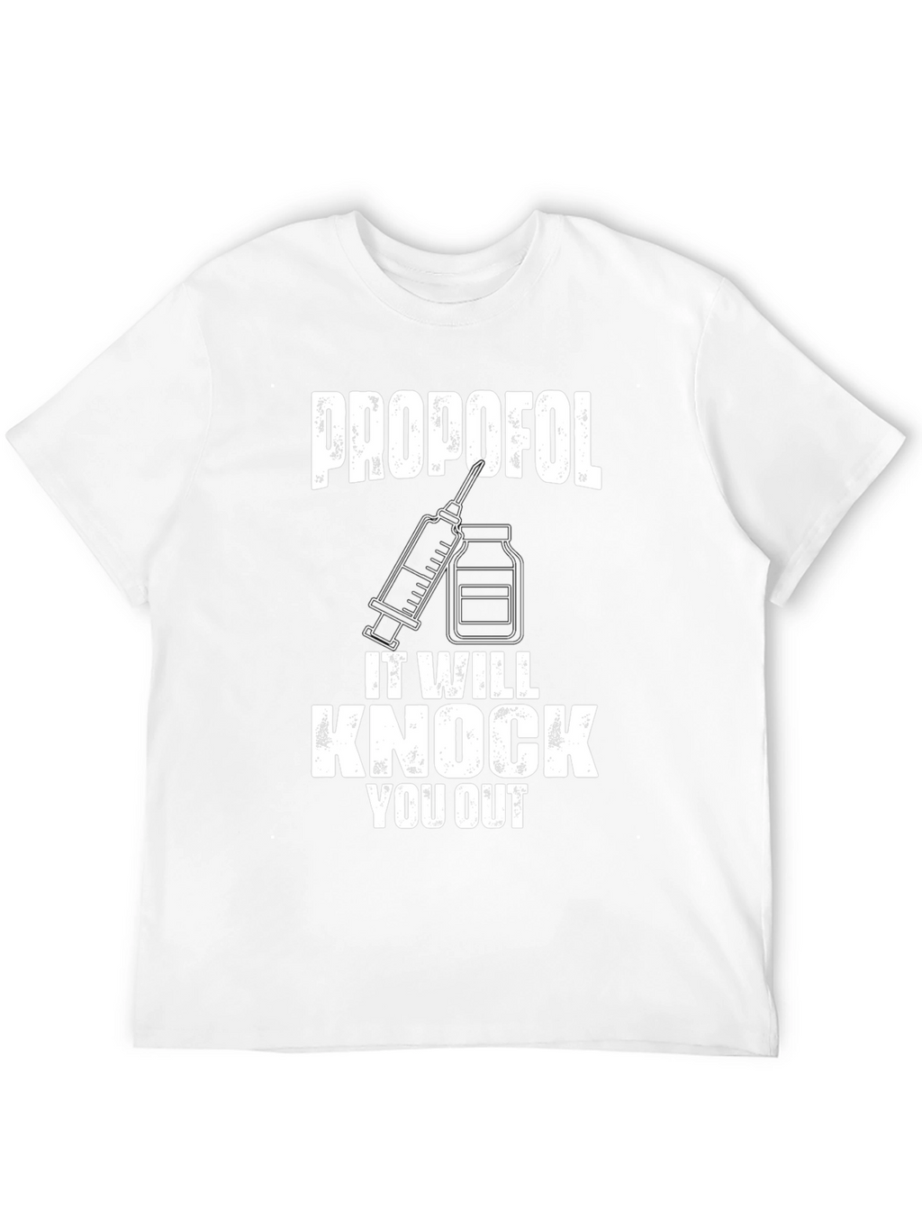 Propofol Knock Out Black T-Shirt