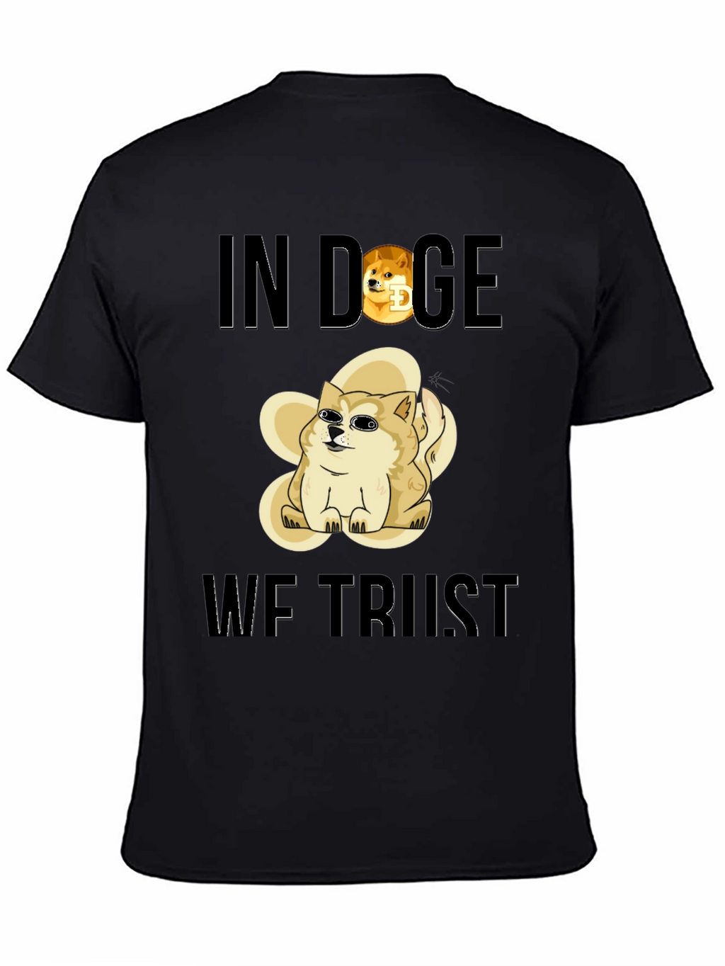 In Doge We Trust Black T-Shirt