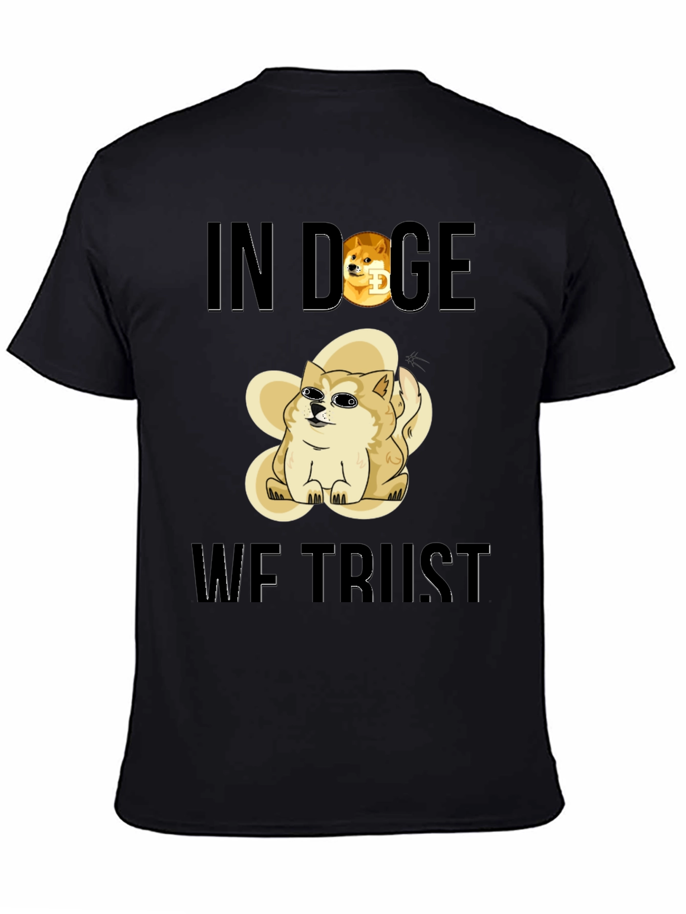 In Doge We Trust Black T-Shirt