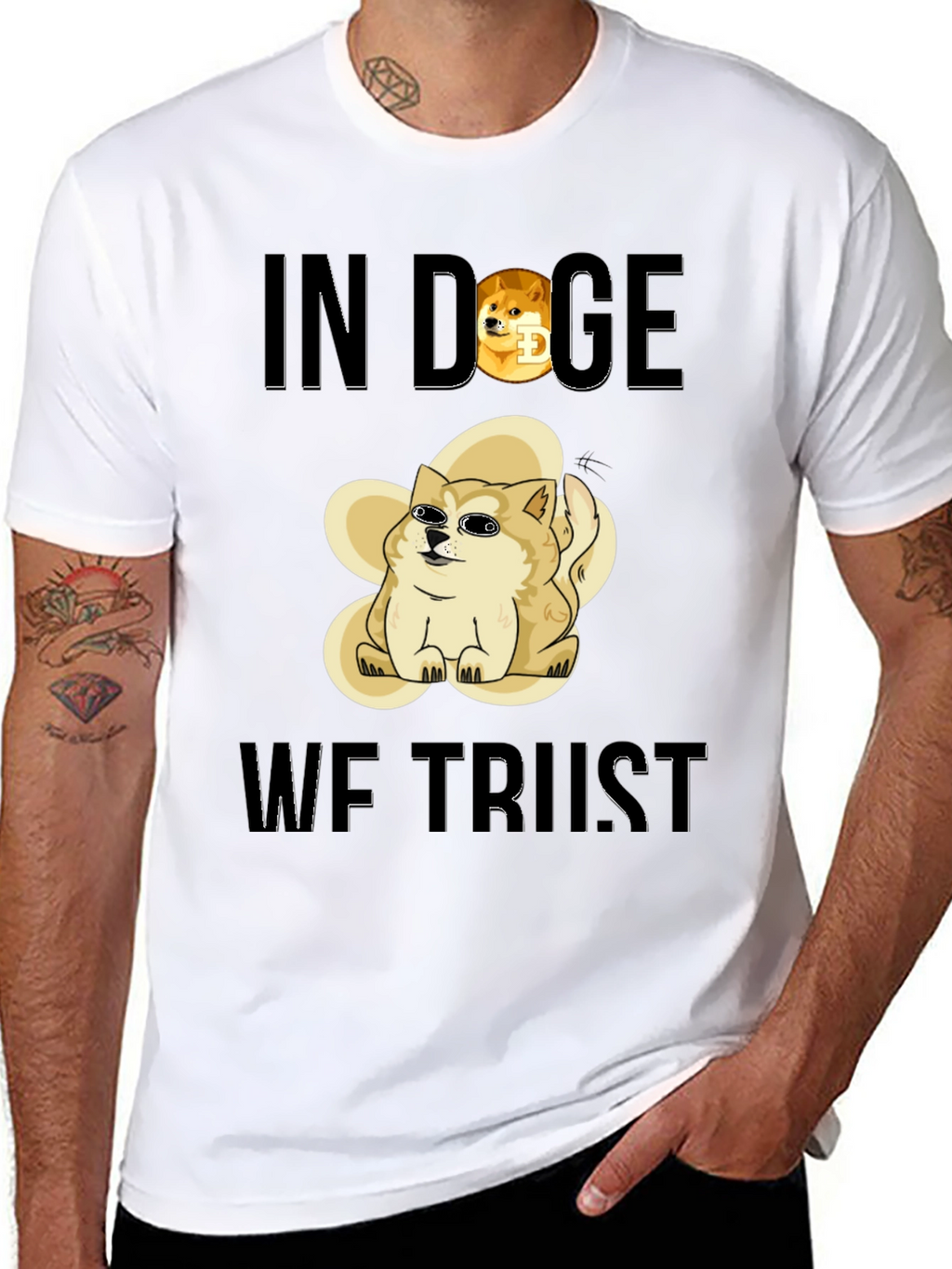 In Doge We Trust Black T-Shirt