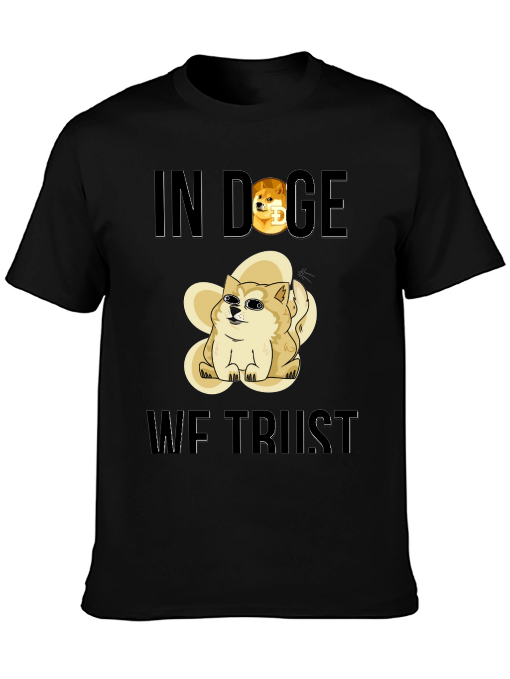 In Doge We Trust Black T-Shirt