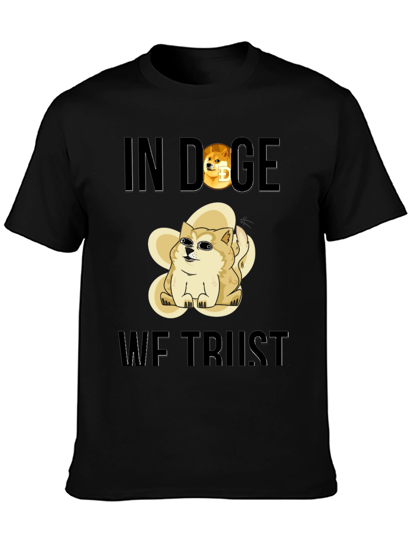 In Doge We Trust Black T-Shirt