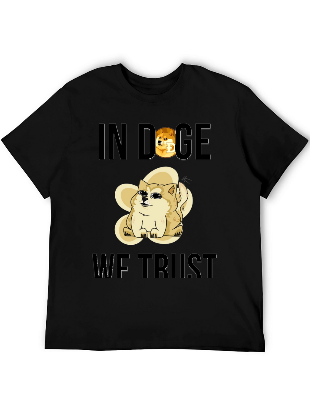 In Doge We Trust Black T-Shirt