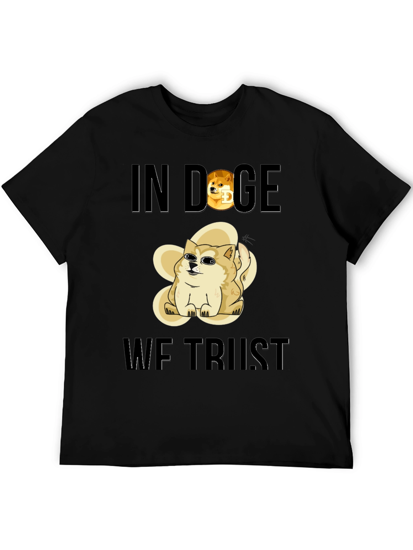 In Doge We Trust Black T-Shirt