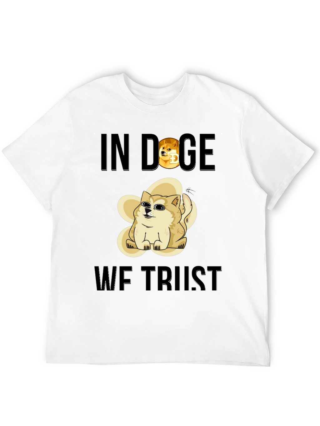 In Doge We Trust Black T-Shirt