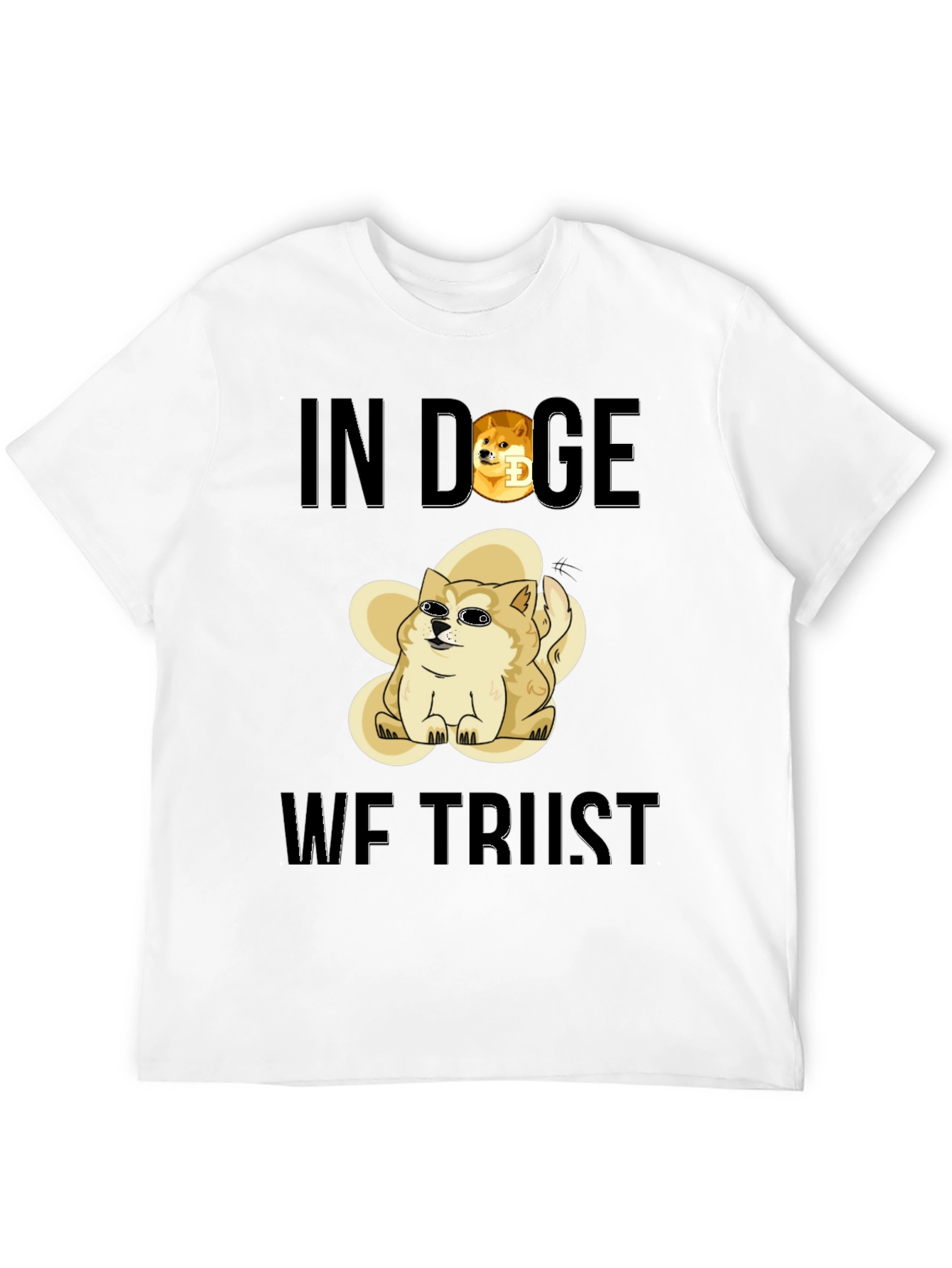 In Doge We Trust Black T-Shirt