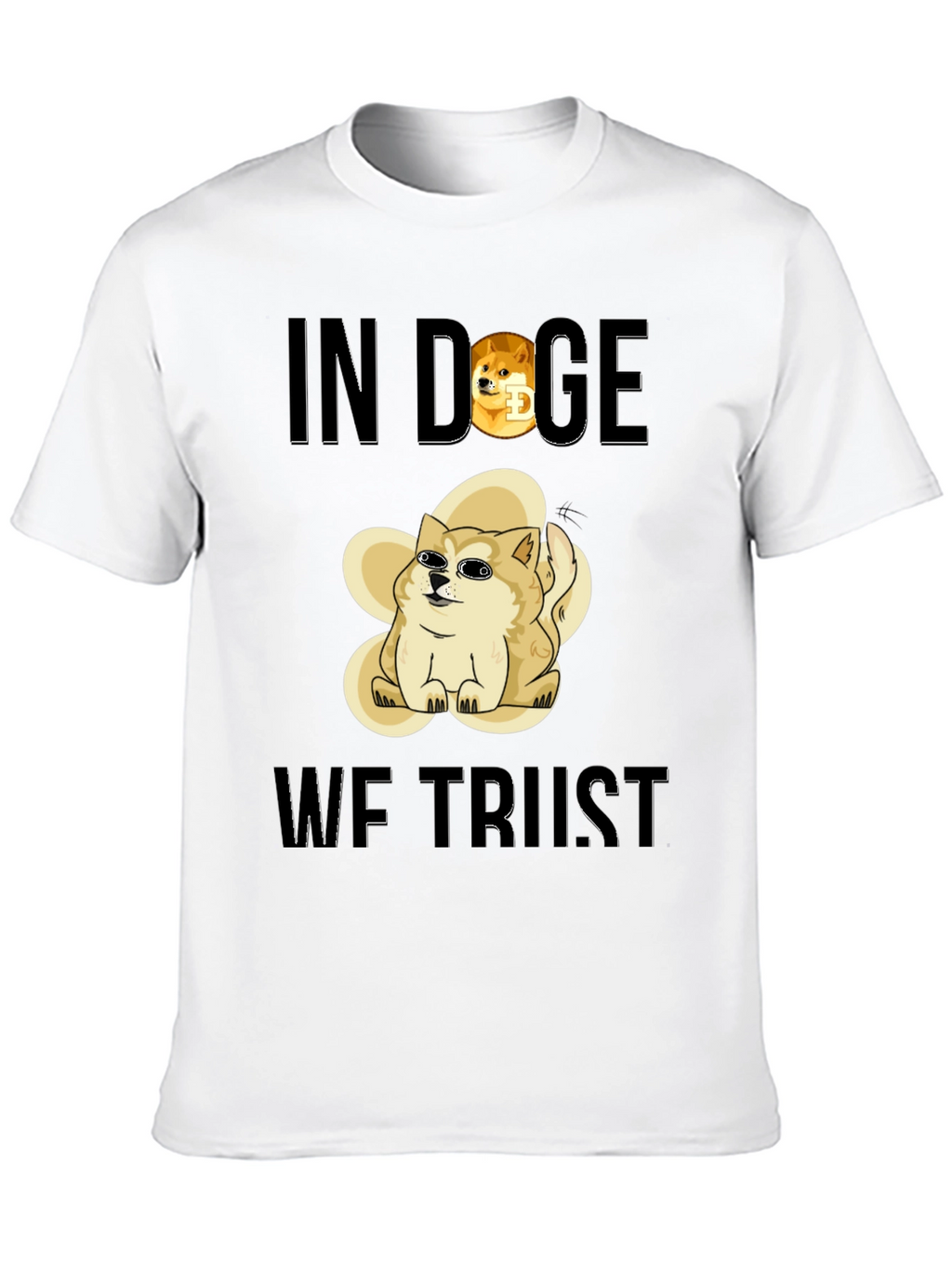 In Doge We Trust Black T-Shirt