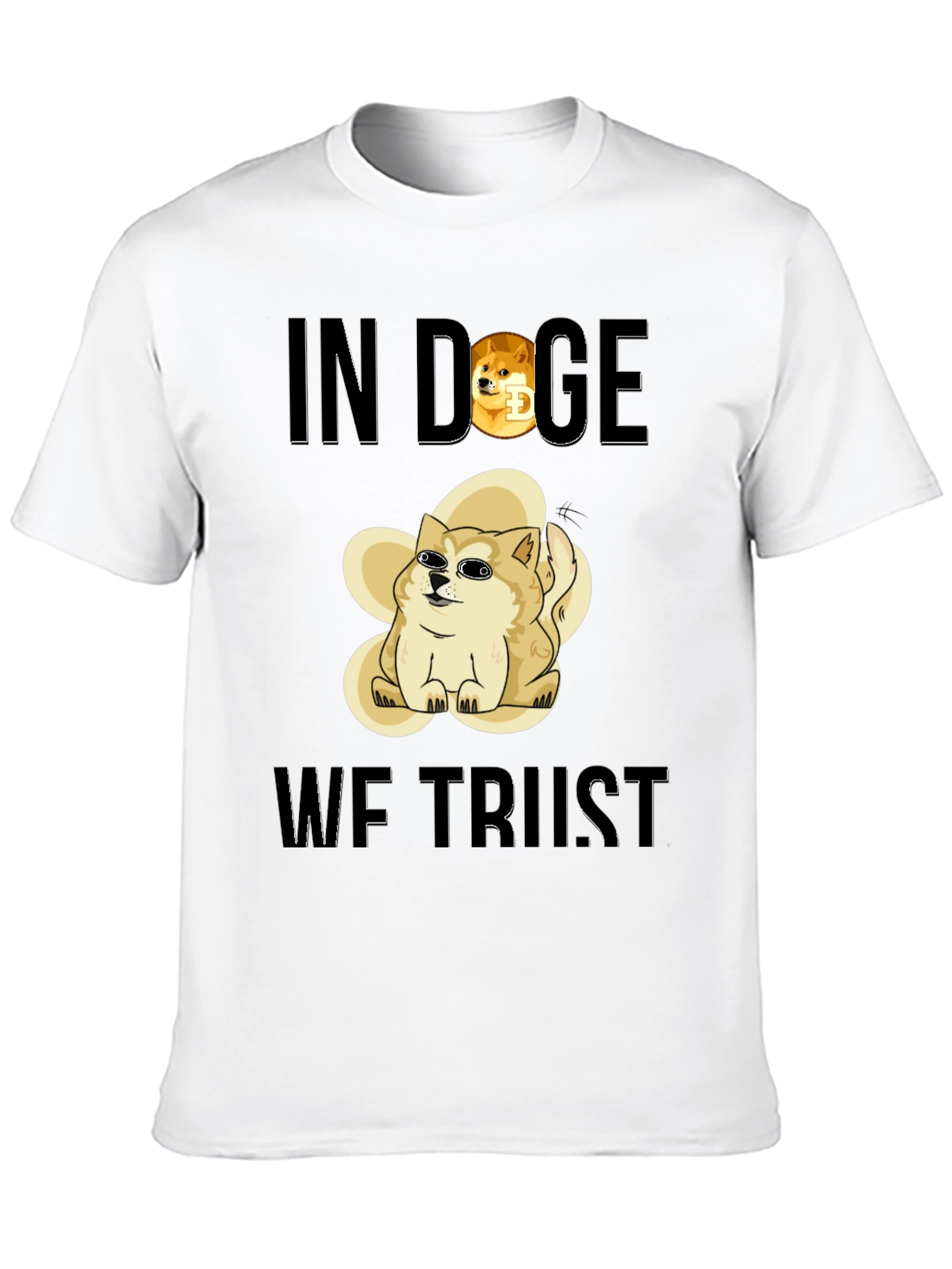 In Doge We Trust Black T-Shirt