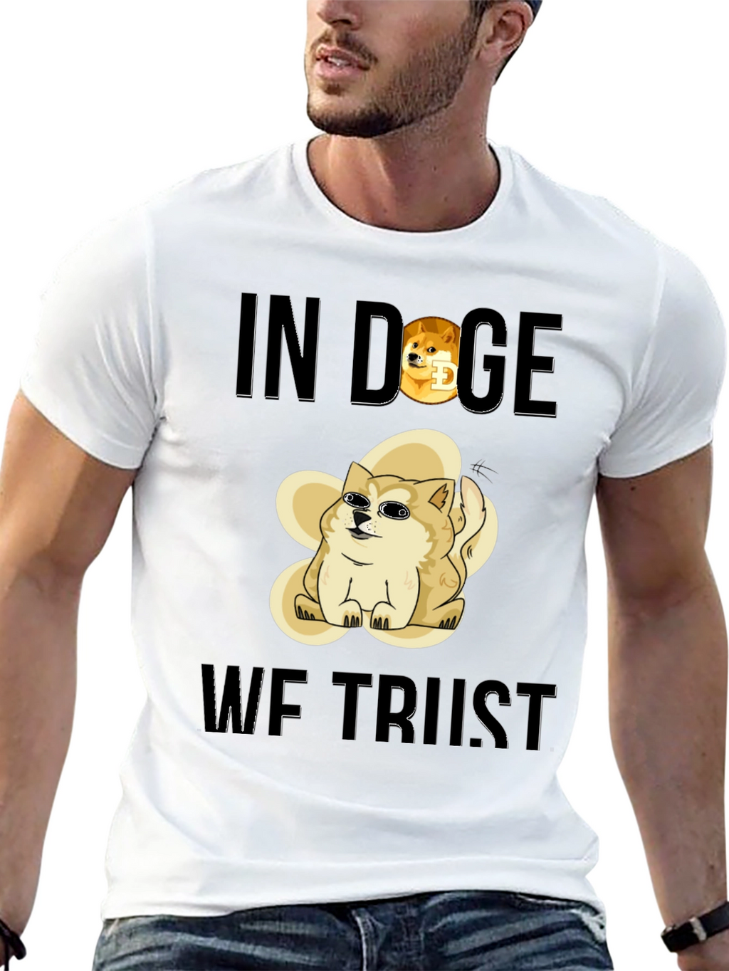 In Doge We Trust Black T-Shirt
