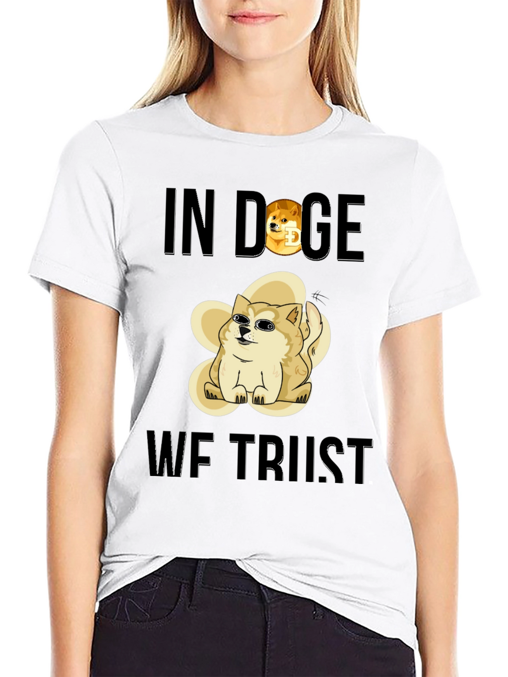 In Doge We Trust Black T-Shirt