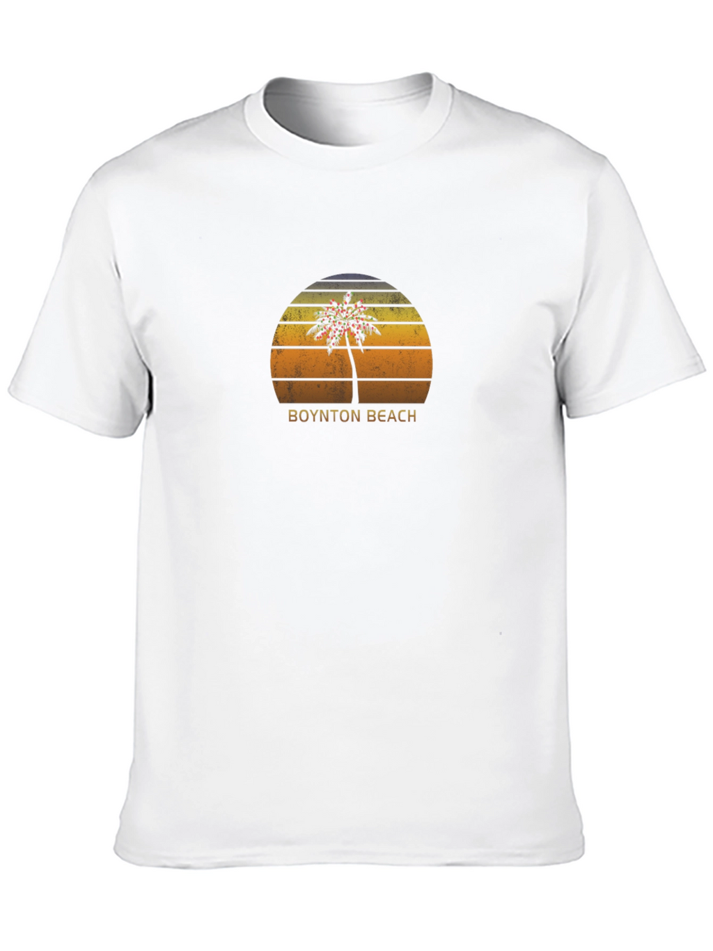 Boynton Beach Palm Tree Sunset Graphic Tee