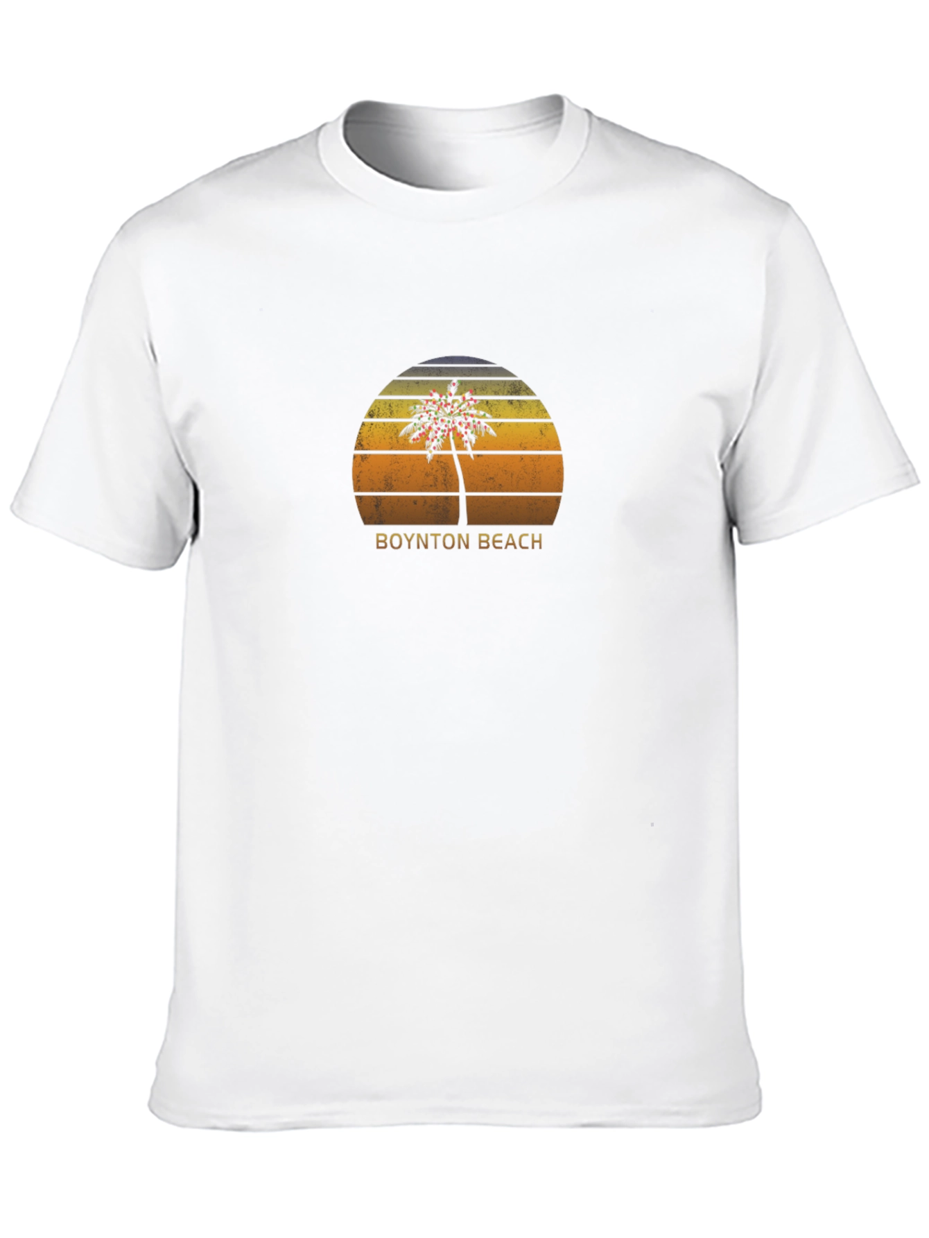 Boynton Beach Palm Tree Sunset Graphic Tee