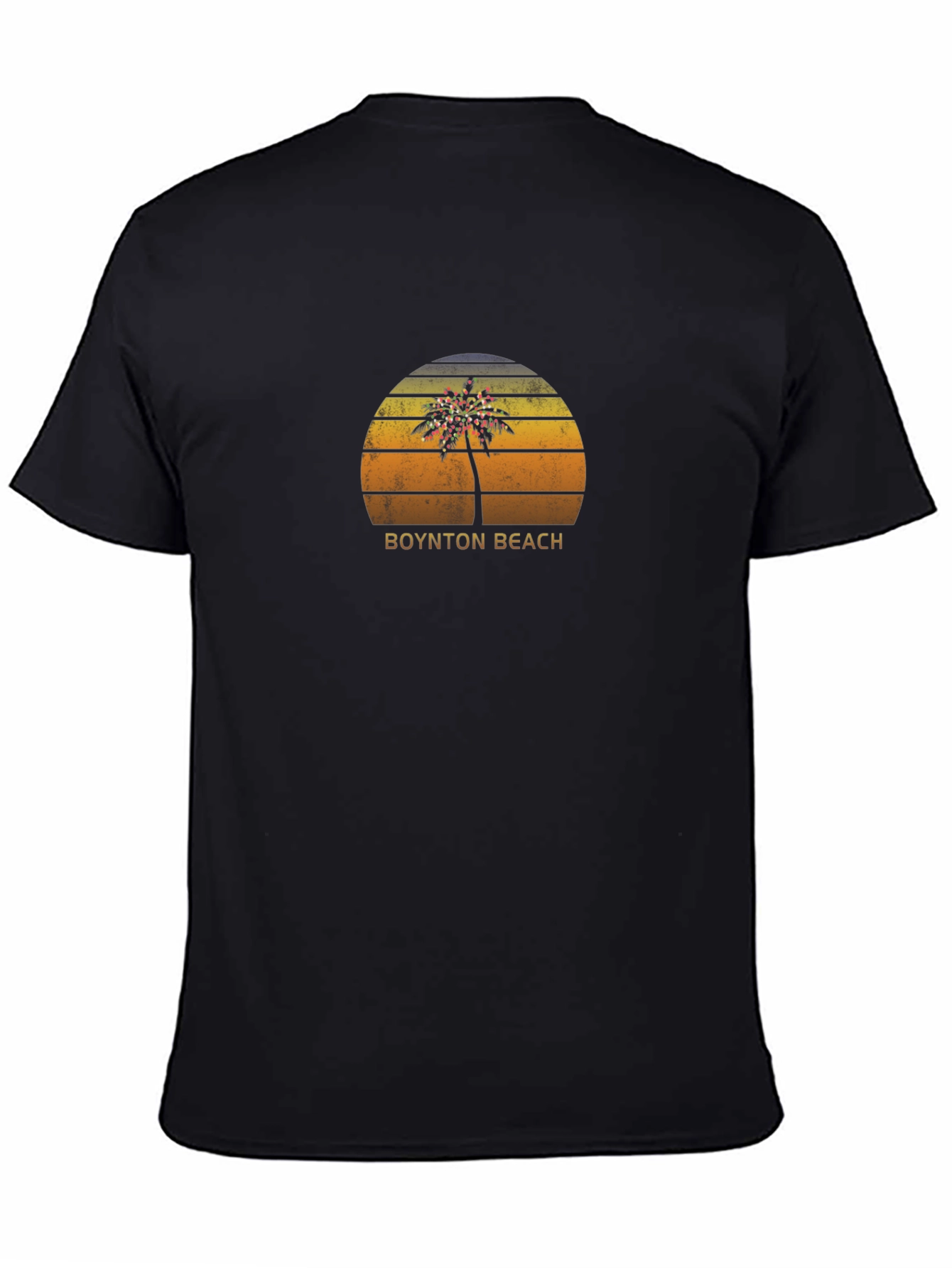 Boynton Beach Palm Tree Sunset Graphic Tee