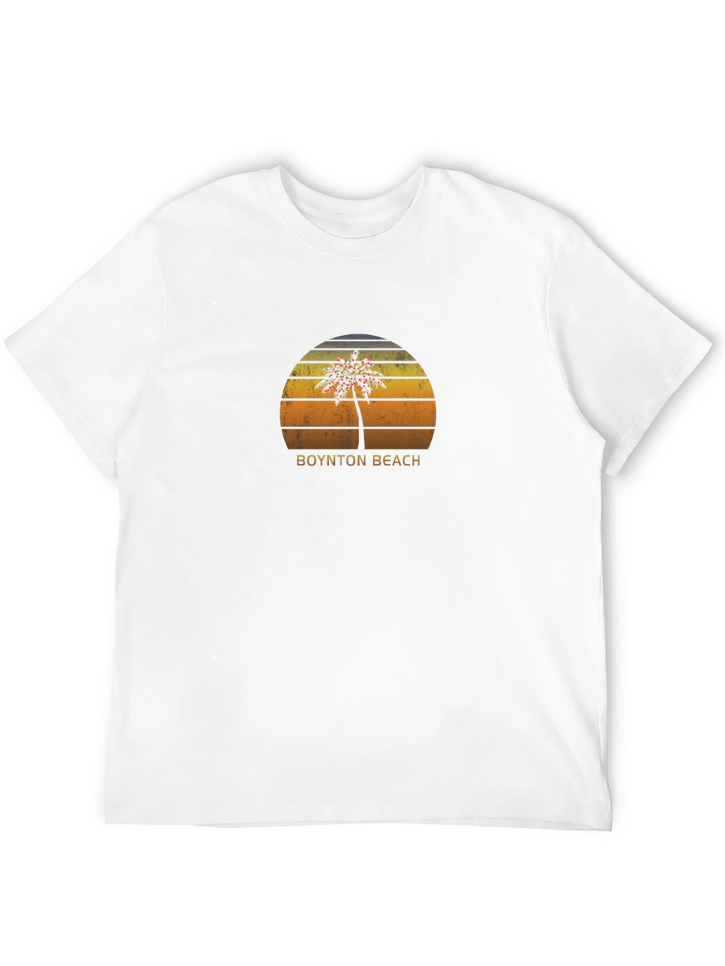 Boynton Beach Palm Tree Sunset Graphic Tee