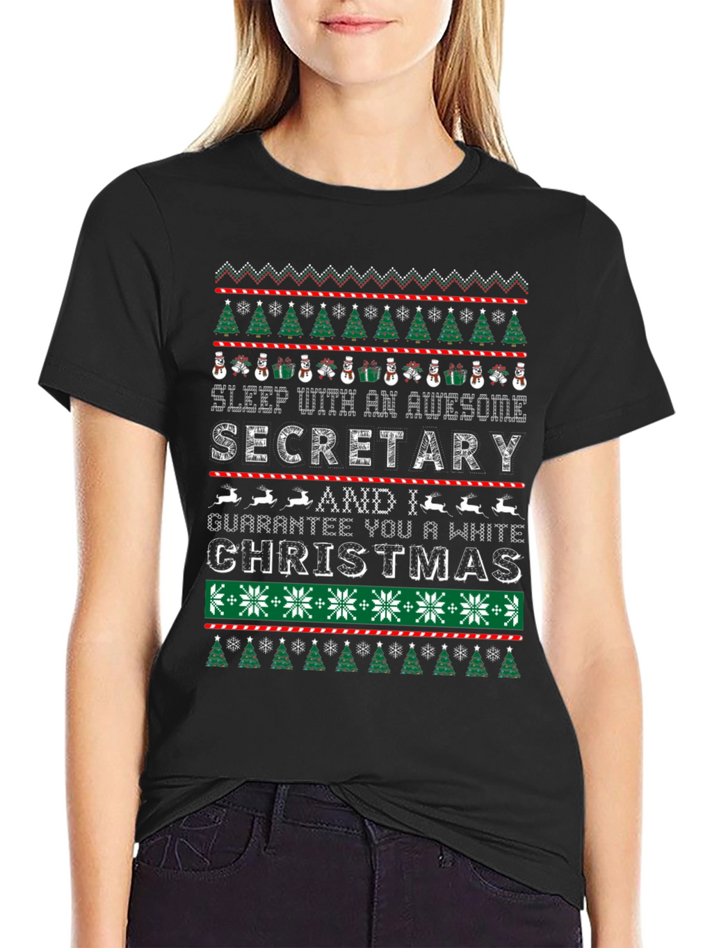 Awesome Secretary Christmas T-Shirt