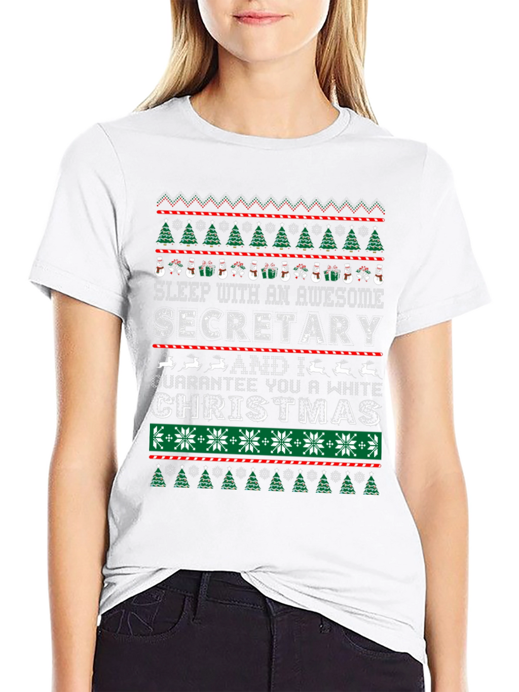 Awesome Secretary Christmas T-Shirt