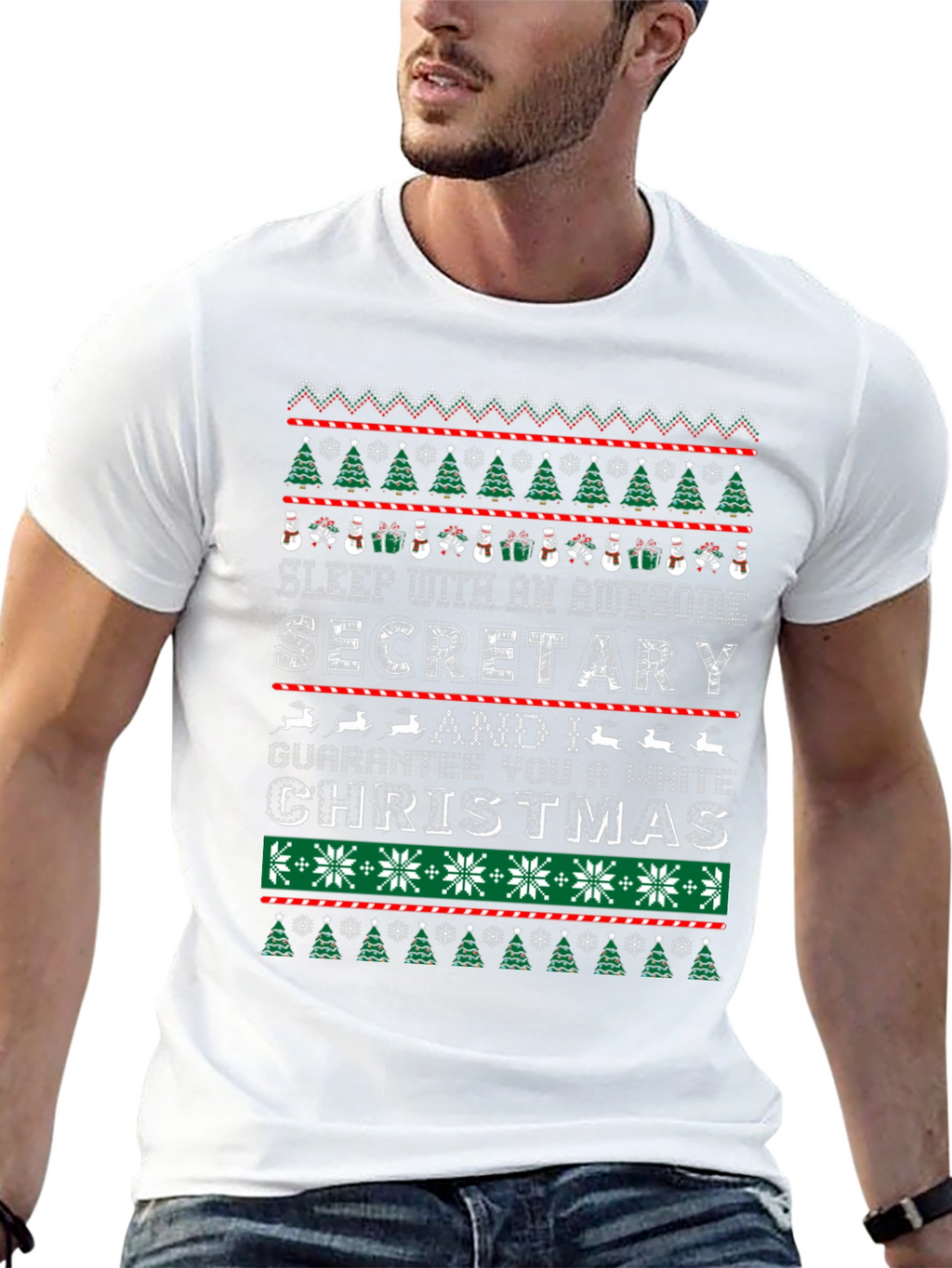 Awesome Secretary Christmas T-Shirt