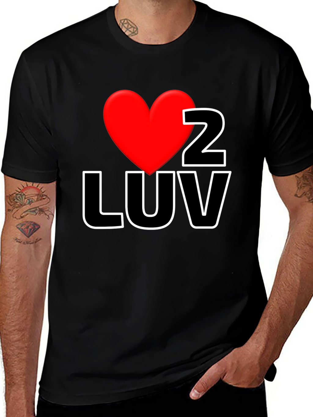 I Heart 2 LUV Graphic Tee