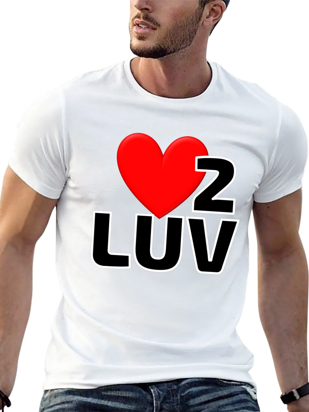 I Heart 2 LUV Graphic Tee