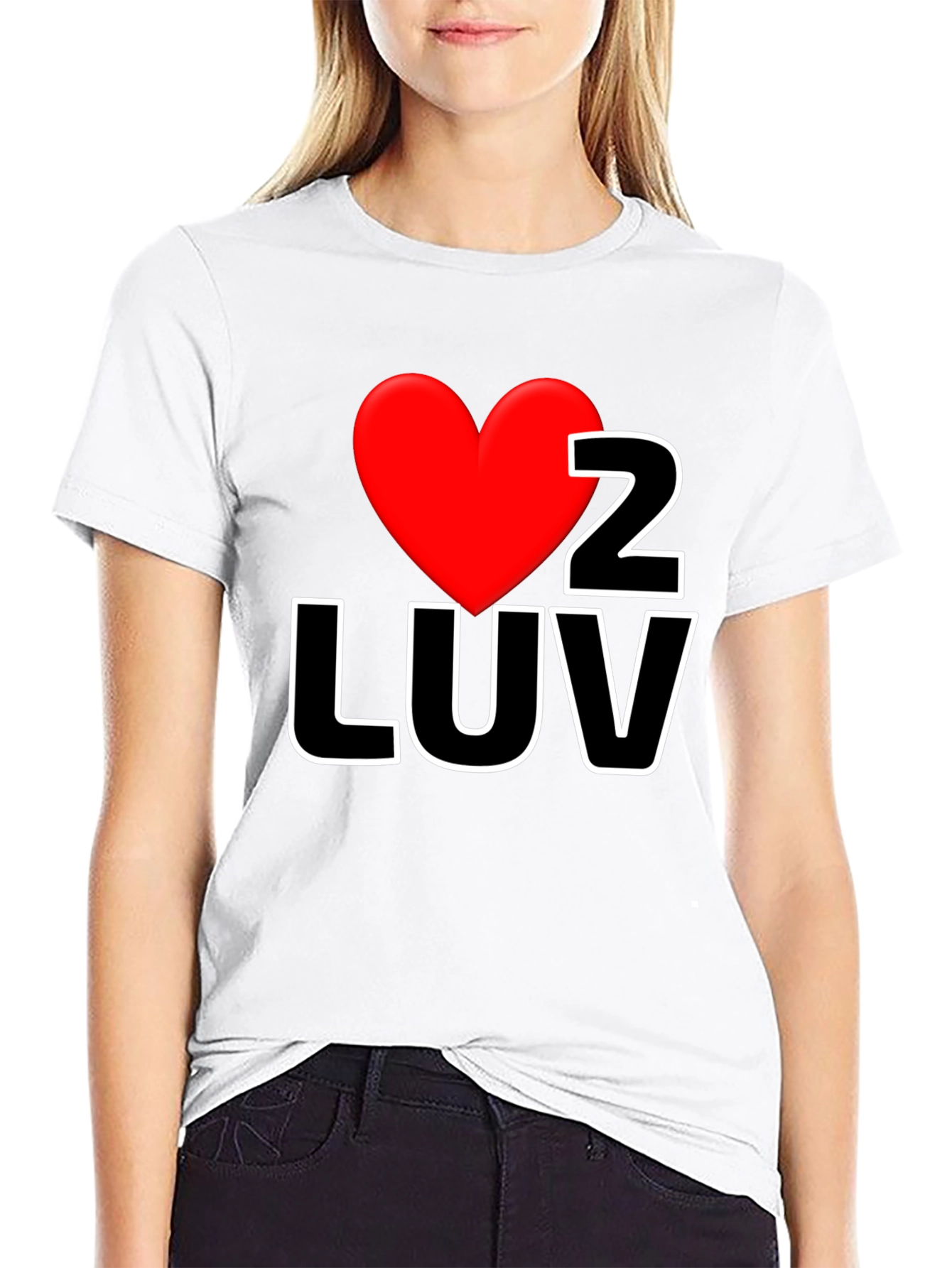 I Heart 2 LUV Graphic Tee