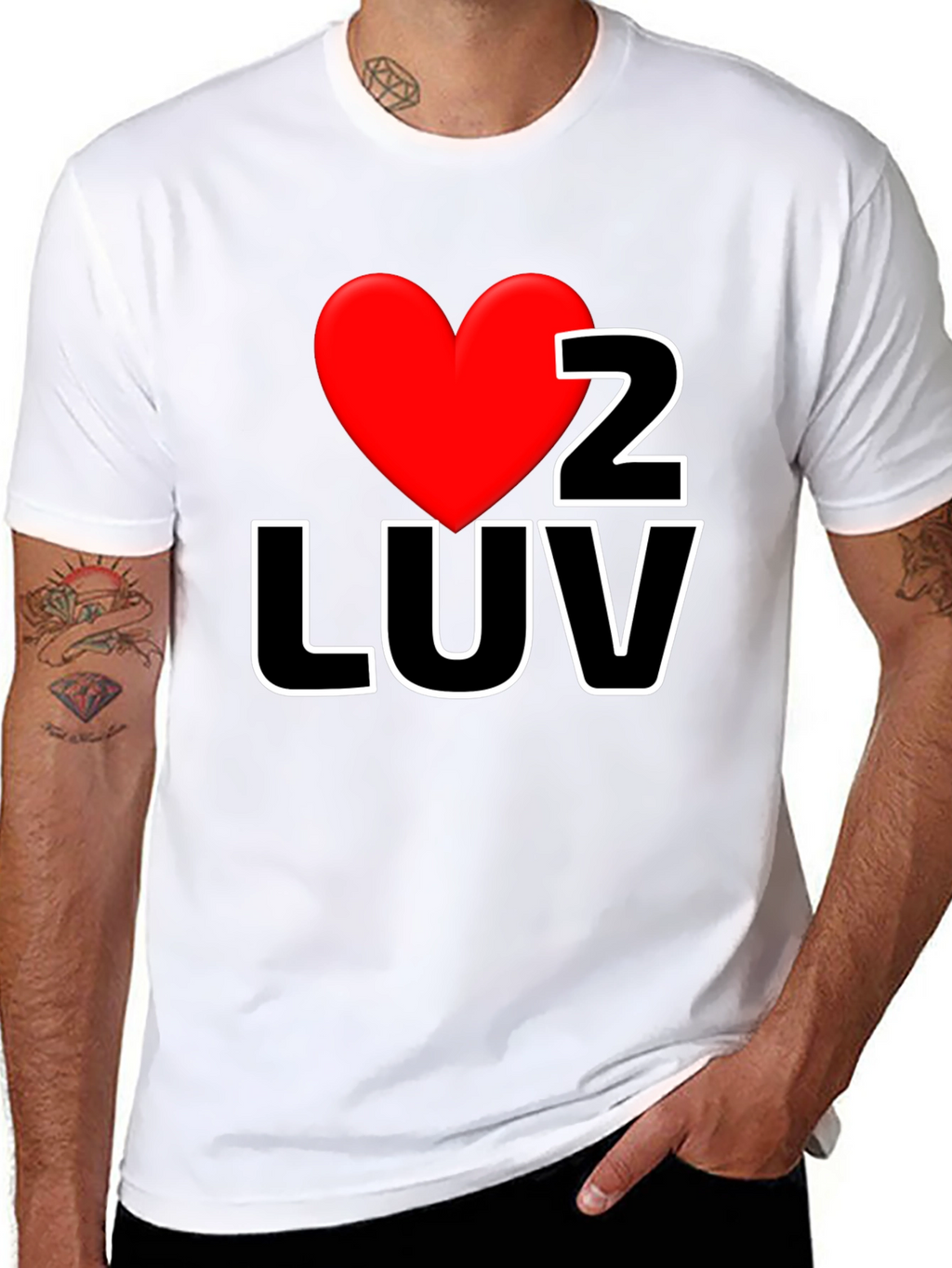 I Heart 2 LUV Graphic Tee