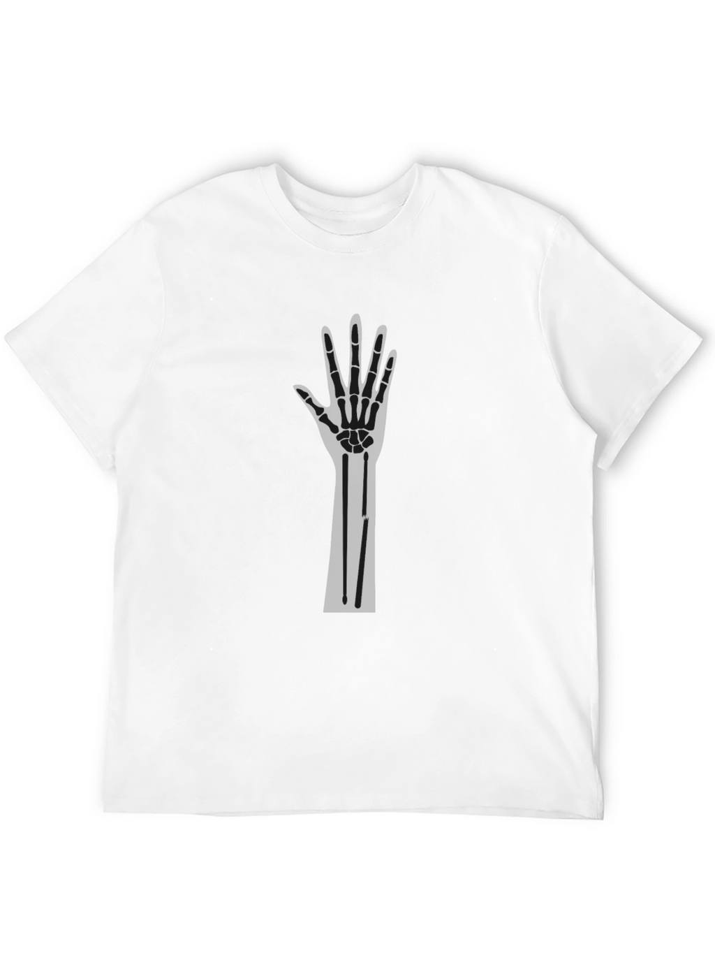 Mens Basic Black Crew Neck T-Shirt