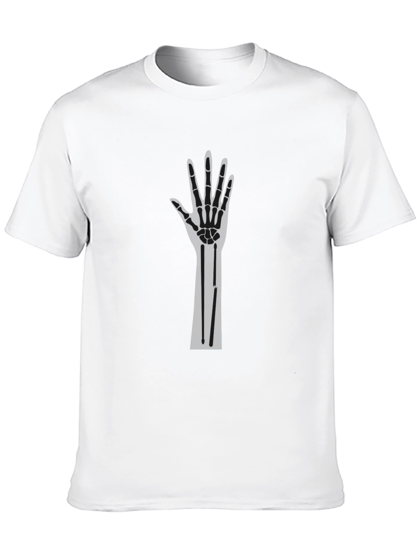 Mens Basic Black Crew Neck T-Shirt