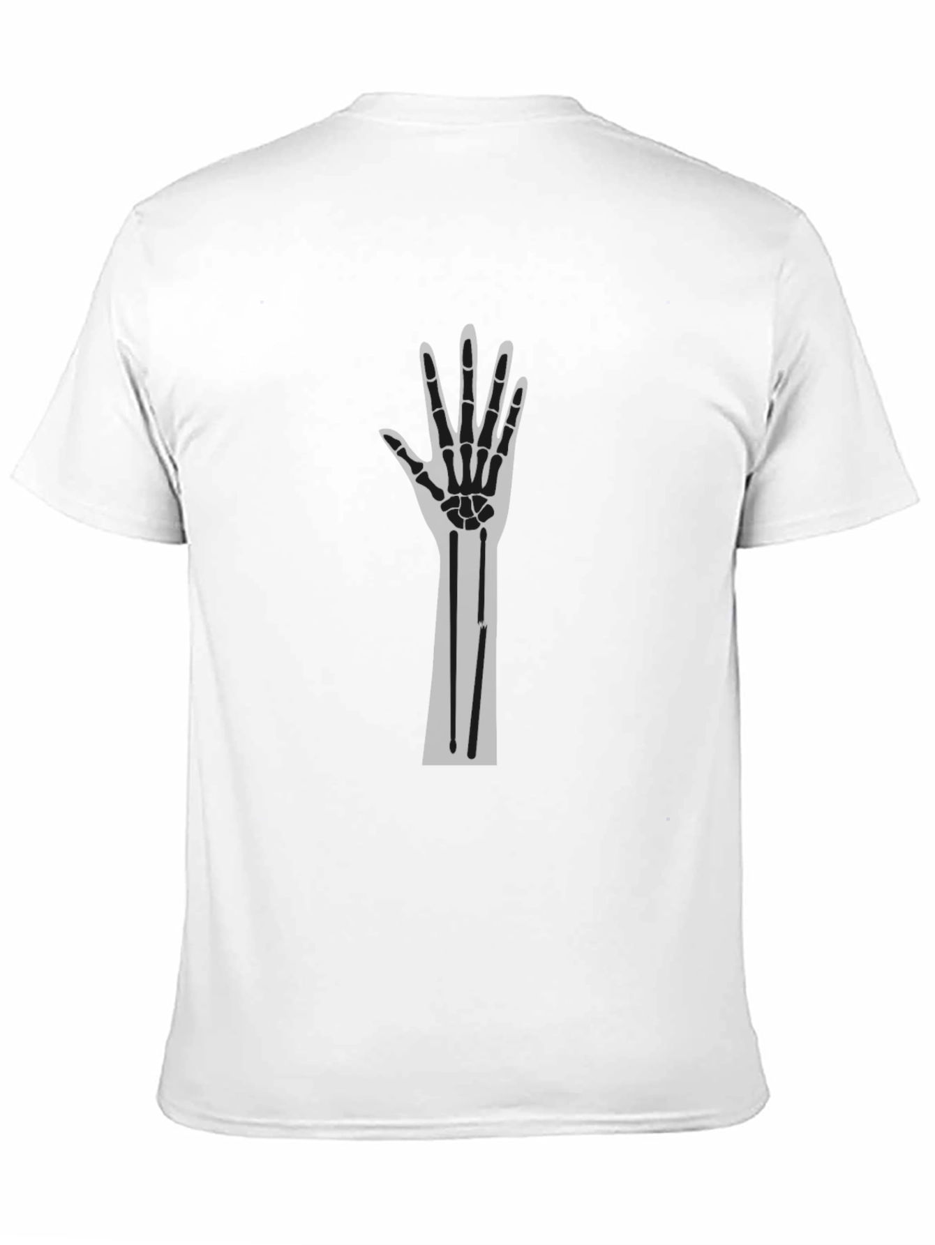 Mens Basic Black Crew Neck T-Shirt